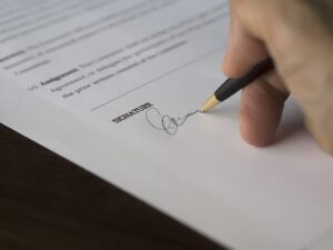 allocating risk signing contract