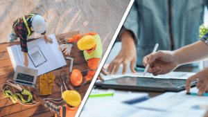 construction project reporting shown by team