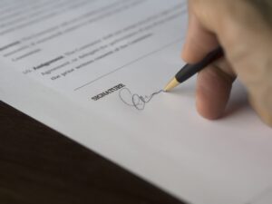 allocating risk signing contract
