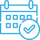 account schedule with calendar icon