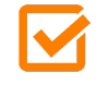 orange check box up