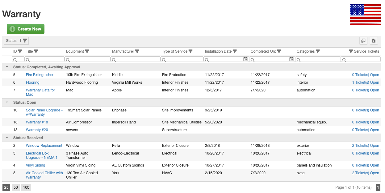 Warranty - Capture Documentation Easy - Owner Insite