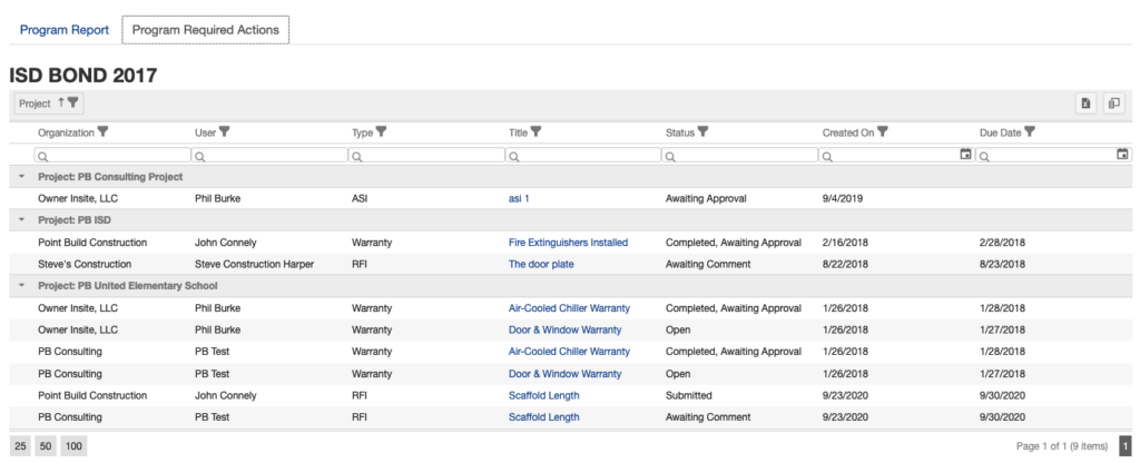 construction management portfolio