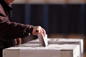 person casting vote to add to election result