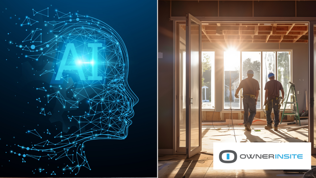 AI thinking in brain and construction project workers